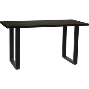 counter tafel zwart mangohout 180 cm