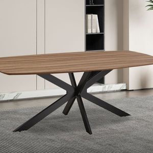 Eettafel Deens ovaal eiken decor 200 cm