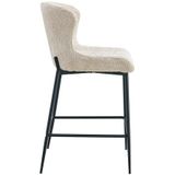 Barstoel Lisa | 52 x 56 x 97 cm | Beige