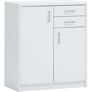 Commode Spacio 84cm 2 deuren/2 laden - wit