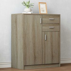 Space - Dressoir Kast - Sonoma - 2 Deuren - 2 Laden - MDF