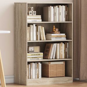 Boekenkast - Sonoma Eiken Decor - MDF - 3 Legplanken - Compact