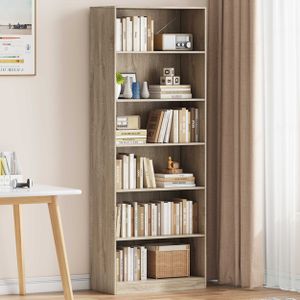 Boekenkast - Space - 5 Legplanken - Sonoma Eik - MDF