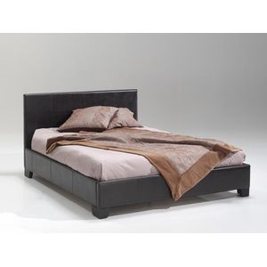 Bed 'Roma' 140x200 + lattenb. - PU Bruin (2c)