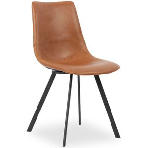 Eetkamerstoel Bossa SET 2 stoelen cognac design