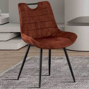 Stoel Nina | 56 x 62,5 x 84 cm | Rood - Set van 2