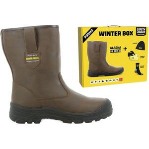 Safety Jogger - Alaska - Werklaarzen - Zwart - Lederen Bovenmateriaal