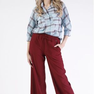 Amélie - ISA - Wijde Broek - Rood - Bordeaux