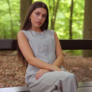 Amelie & Amelie - Kledij - Grijs - Vrouwen - Maat M -