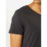 Lee - Elongated T-shirt - Zwart - Korte Mouwen - Regular Fit