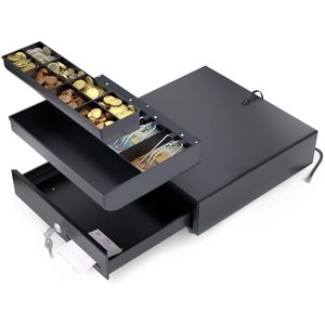 ACROPAQ Kassalade - 33 x 33 cm, Elektrische opening RJ11 24V - Zwart - 335S