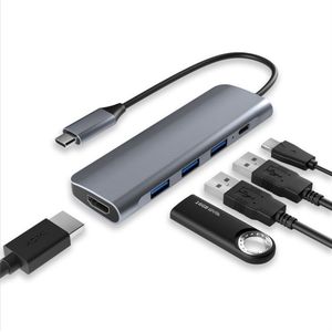 ACROPAQ - USB-C hub - HDMI, USB-C, USB 3.0, 5-in-1 - Aluminium