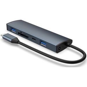 ACROPAQ U1 USB-C hub 5-in-1 aluminium met SD-slot
