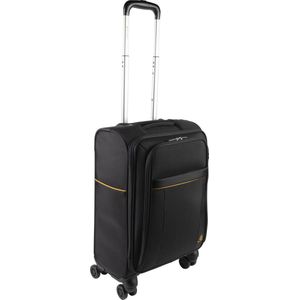 Handbagage koffer - 55 x 35 x 25 cm, Cabine trolley, Lichtgewicht, Cijferslot - Zwart