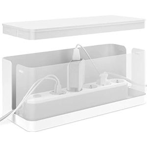 Kabelbox - Wit - Plastic - Met Deksel