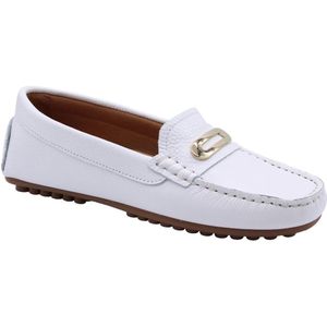 Scapa - Leeuwvis - Leren Mocassin - Wit - Dames