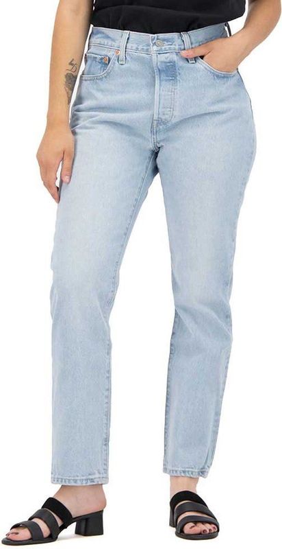 Levi's - 501 Crop Ojai Luxor - Jeans - Lichtblauw - Katoen - Biologisch Katoen