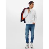 Sweater - Effen - Sweatstof - Geribbelde Kraag - Lange Mouwen