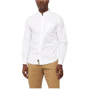 Overhemd - Button Down - Paper White - Stretch Oxford - 96% Katoen