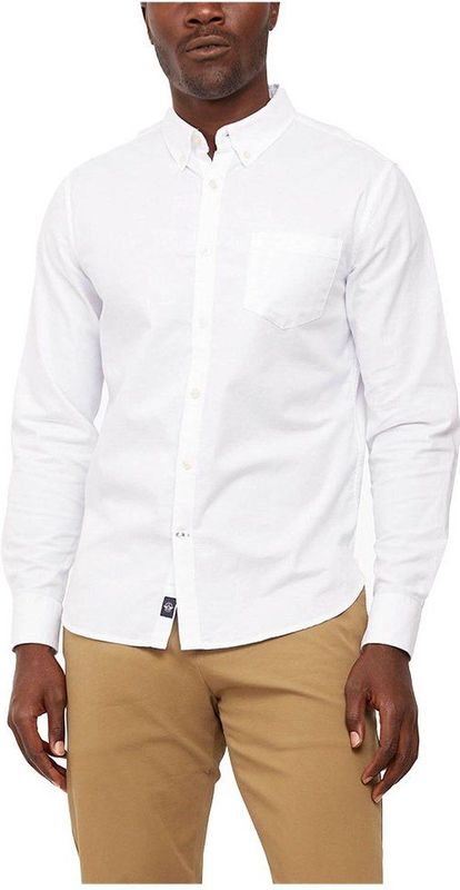 Overhemd - Button Down - Paper White - Stretch Oxford - 96% Katoen