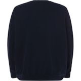 Navy Sweater - 100% Katoen - Ronde Hals - Lange Mouwen