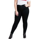 Levi's - 720 Super Skinny Jeans - Zwart - Denim - Hoge Taille