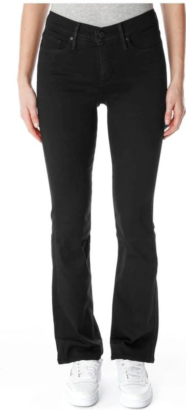 Levi's - Bootcut Shaping Jeans - Zwart - Denim - 5-pocket Model