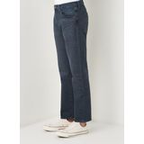 Jeans - Blue Black - Knoopsluiting - Riemlussen - Steekzakken