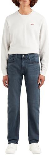 Jeans - Blue Black - Knoopsluiting - Riemlussen - Steekzakken