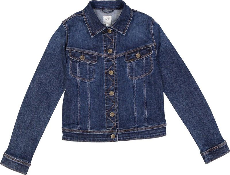 Lee Slim Rider Jeansjas voor dames, blauw (Dark Hunter Hw), medium