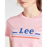 Lee - ESSENTIAL SLIM - Dames T-shirt - Zwart - Katoen