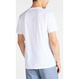 Botanical Print Tee - Bright White - Katoen