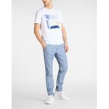 Botanical Print Tee - Bright White - Katoen