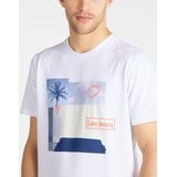 Botanical Print Tee - Bright White - Katoen