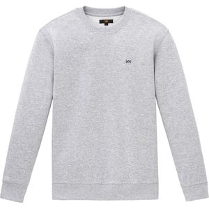 Lee - Sweatshirt - Gemêleerd Lichtgrijs - Geborstelde Fleece