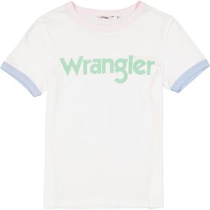 Wrangler - Ringer Tee - T-shirt - Rood - Katoen