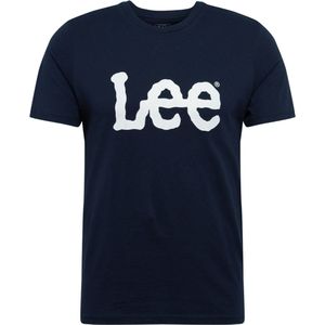 Lee - Wobbly LOGO TEE - T-shirt - Navy drop - Korte Mouwen - 100% Katoen