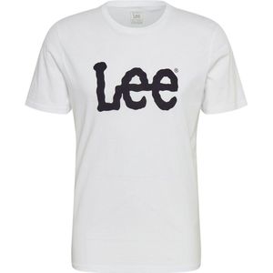 Lee - Wobbly LOGO TEE - T-shirt - Wit - Korte Mouwen - Ronde Hals