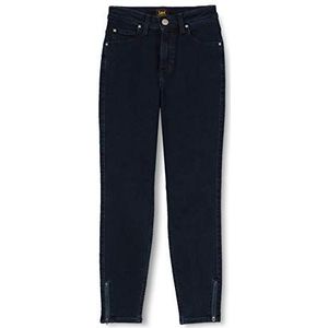 Lee Womens Scarlett High Zip Jeans, Dark ICON, 25/33