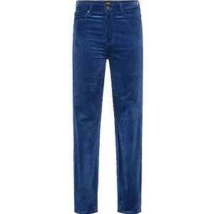 Lee Womens Scarlett High Corduroy Corduroys, Estate Blue, 25/33