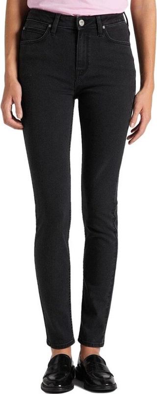 Lee - Skinny Fit - Jeans - Zwart - 70% Katoen, 28% Polyester, 2% Elastaan