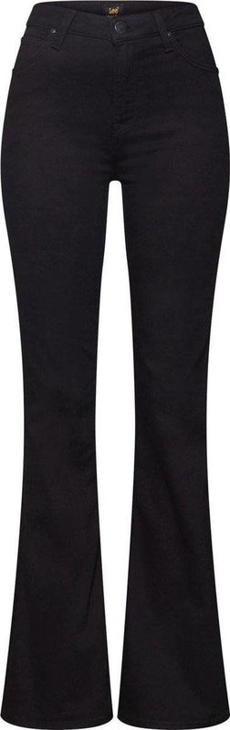 Lee - Breese - Spijkerbroek - Zwart - 100% Biologisch Katoen, Flare, Hoge Taille