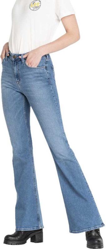 Lee - BREESE - Jeans - Blauw Denim - Flared - High Waist