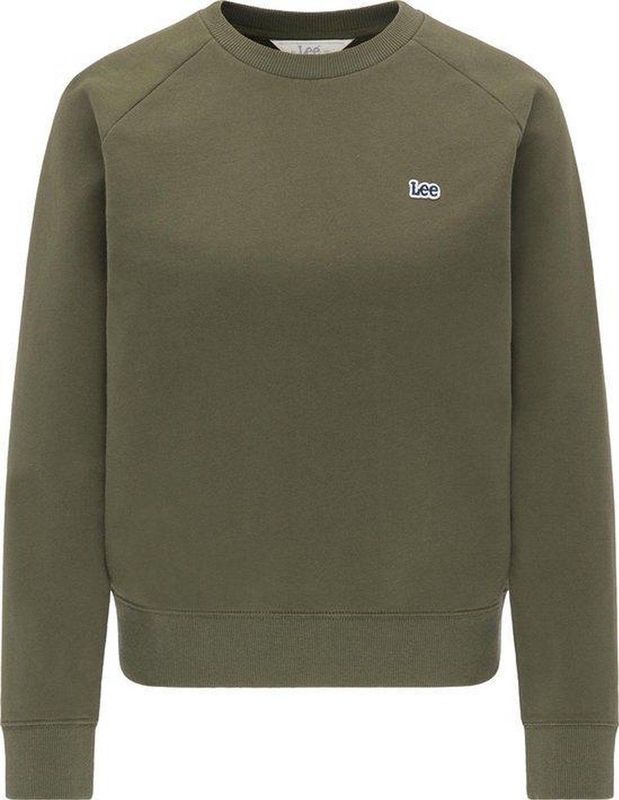 Plain - Crew Neck SWS - Olive Green - Katoen