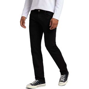 LEE DAREN ZIP FLY CLEAN BLACK REGULAR STRAIGHT JEANS-HEREN