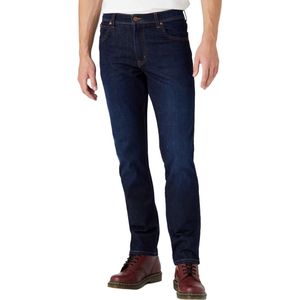 Wrangler Heren Jeans Broeken TEXAS SLIM slim Fit Blauw Volwassenen