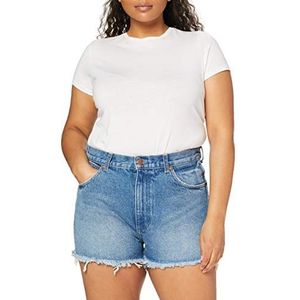 Wrangler Festival Denim Shorts Dames - Blauw (Tidal Waves.) - Maat 26, Blauw