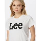 Lee - Logo T-shirt - Wit - Korte Mouwen - Regular Fit