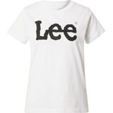 Lee - Logo T-shirt - Wit - Korte Mouwen - Regular Fit