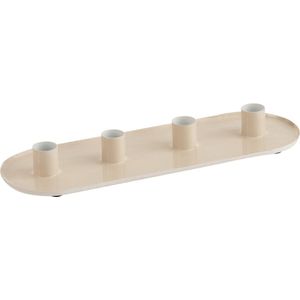 J-Line kaarshouder 4 Stuks - metaal - beige